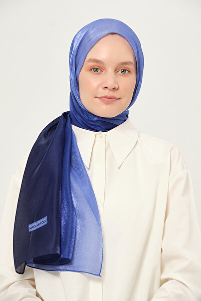 Madame Polo Șal cu gradient de chihlimbar țesătură multicoloră fără riduri