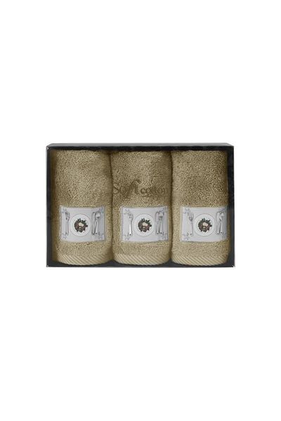 Soft Cotton Soft Cotton - Luxury 3-Piece Bath Towel Set, 100% Cotton, 50 x 30 cm
