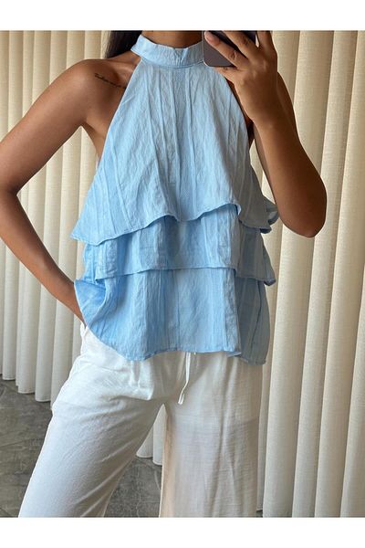 mydukkan.co Judge Collar Layered Blouse