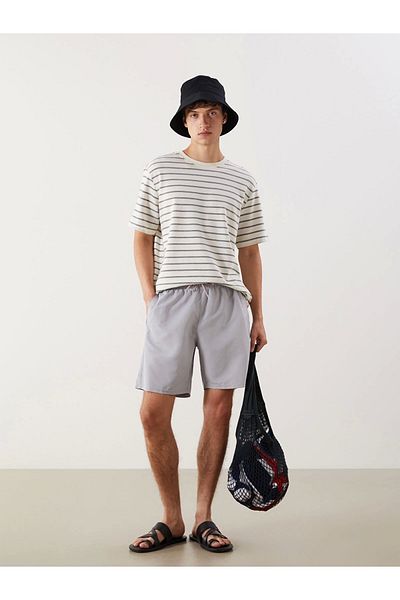 LC Waikiki Lcwaikiki classic gray knee length basic men's swim shorts