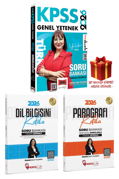 Yargı Yayınları Yelda Ünal | 2026 KPSS Tamamı Çözümlü Türkçe+Öznur Saat Yıldı...