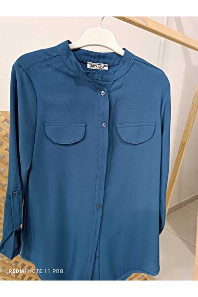 YILDIZ Krep bluz gömlek