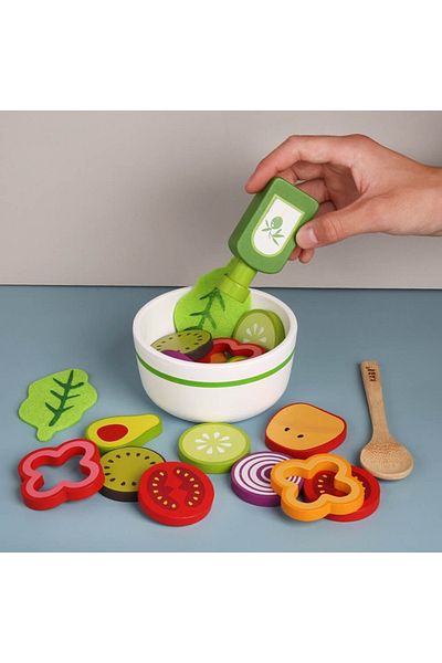 CREATIVE Educational role-playing toy with fruits and vegetables, with 21 wooden pieces, multicolor