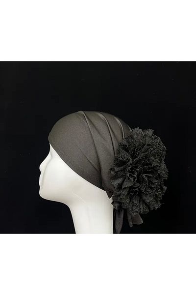 ÖZteks Lacy Ruffled Cotton Hijab Bonnet