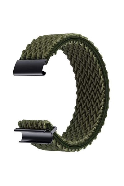 REDz Accessories Double Wave Strap, Whoop Compatible, Sporty Look, Elastic Fabric, Khaki