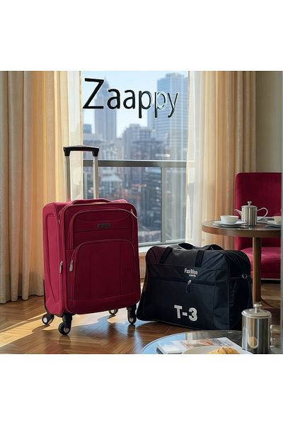 ZAAPPY حقيبة سفر ناعمة مقاس 20 بوصة (7-10 كجم) خفيفة الوزن بحجم المقصورة - مجموعة حقيبة دافل T3 متينة