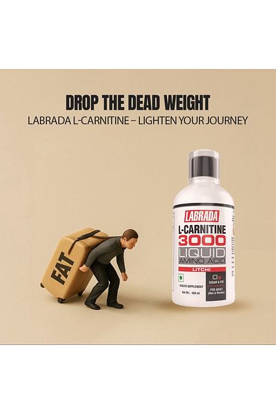 LABRADAR L-carnitine 3000 -450ml Flavor- Litchi