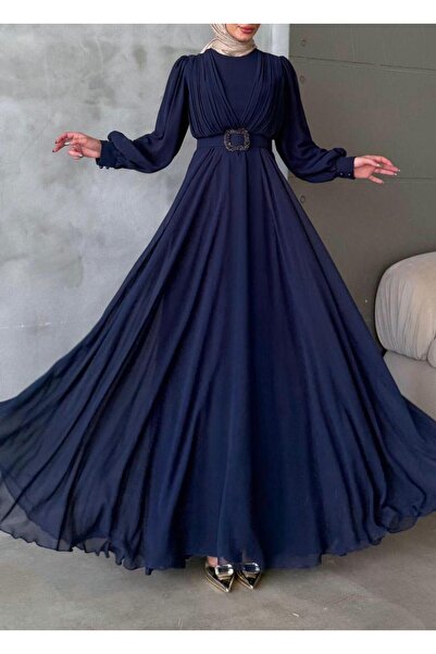 Genel Markalar Şifon Kumaş Tesettür Abiye