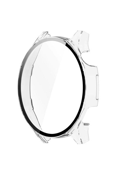 REDz Accessories Glass Cover Case, Huawei Watch GT5 (46MM), Screen Protector and Shockproof, Transparent