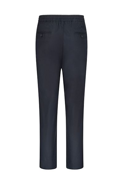 Hatemoğlu Navy Blue Relaxed Cut Side Pocket Cotton Jogger Pants