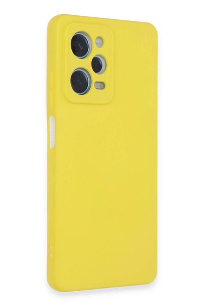 CepteToptan حافظة هاتف Xiaomi Redmi Note 12 Pro 5G مصنوعة من السيليكون المخملي الداخلي - أصفر