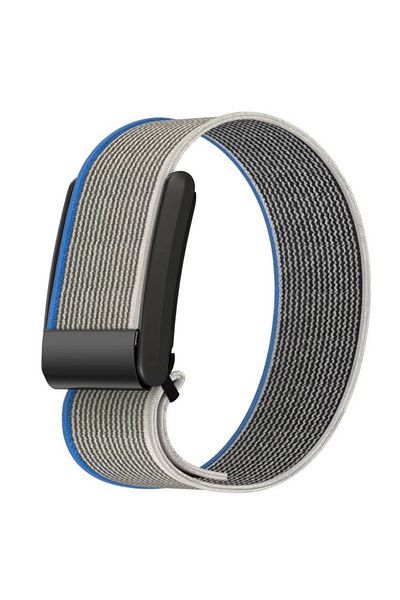 REDz Accessories Curea sport țesută, compatibilă cu Whoop, reglabilă, nailon elastic, gri și albastru