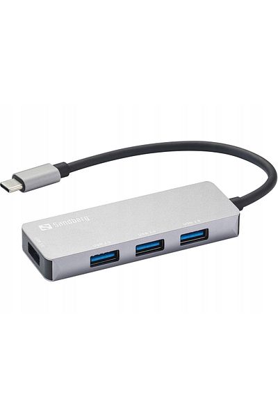 Sandberg USB-C Hub 1xUSB3.0+3x2.0 SAVER, 336-32