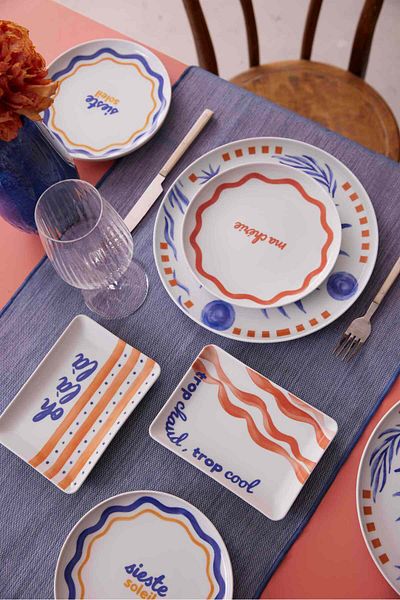 Kütahya Porselen Moderna Ma Cherie 12 Piece Service Set for 4 People