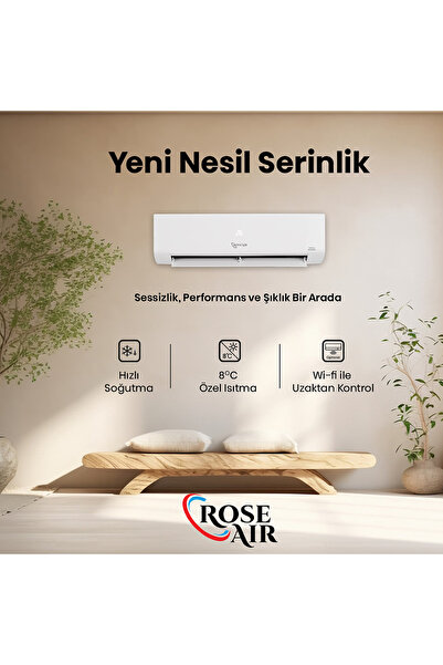 Rose Air 12000 Btu Inventer Duvar Tipi Klima(Hisense tarafından üretilmişitir)