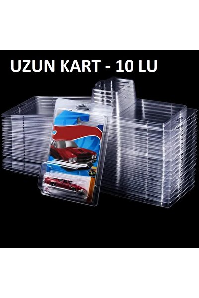 HOT WHEELS Hotwheels 10 Adet Uzun Kart (Long Card) STH Uyumlu Koruma Kabı Pro...