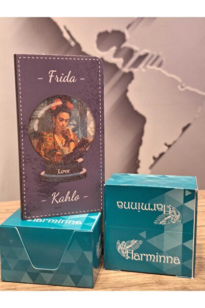 SAAY AKSESUAR Frida Kahlo Mor Not Defteri ( 2 adet Küp Kağıt Hediyeli)
