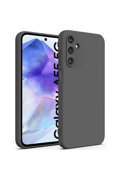 bestcase ® Premium Silicon Case For Samsung Galaxy A55, Dark Gray