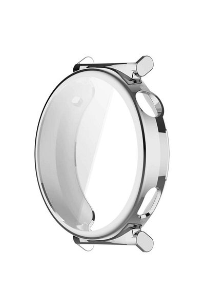 REDz Accessories Carcasă de protecție moale cu capac, Huawei Watch GT5 (41MM), protecție ecran, silicon, argintiu