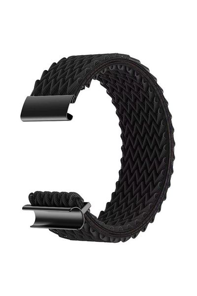REDz Accessories Double Wave Strap, Whoop Compatible, Sporty Look, Elastic Fabric, Black