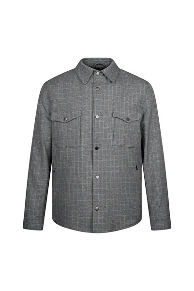 Hatemoğlu Siyah Regular Fit Elyaflı Mont