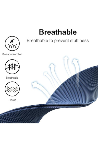 REDz Accessories Curea sport țesută, compatibilă cu Whoop, reglabilă, nailon elastic, albastru marin