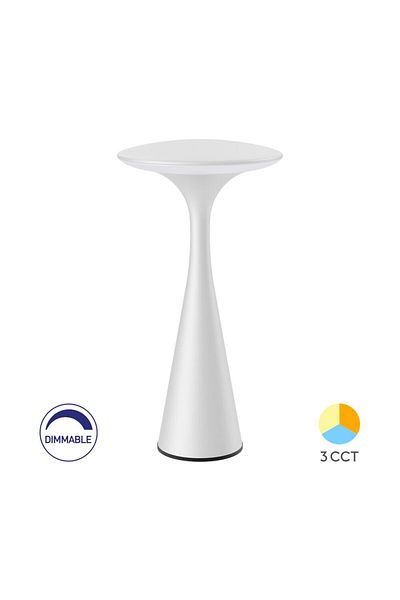 Braytron LAMPA DE MASA 3W 3in1 Reincarcabil TOWER-2 ALB