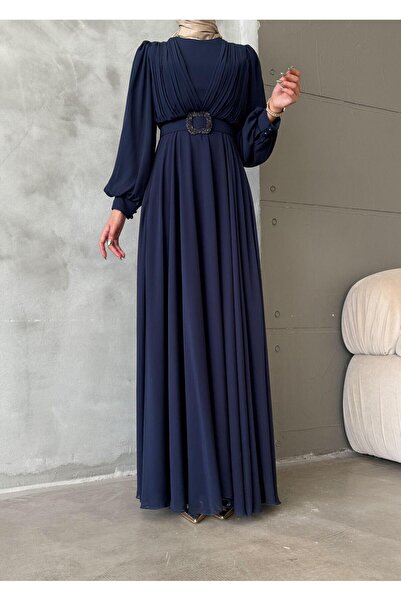 Genel Markalar Şifon Kumaş Tesettür Abiye