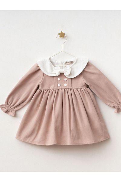 Cherrys Bebek Bow Linen Dress