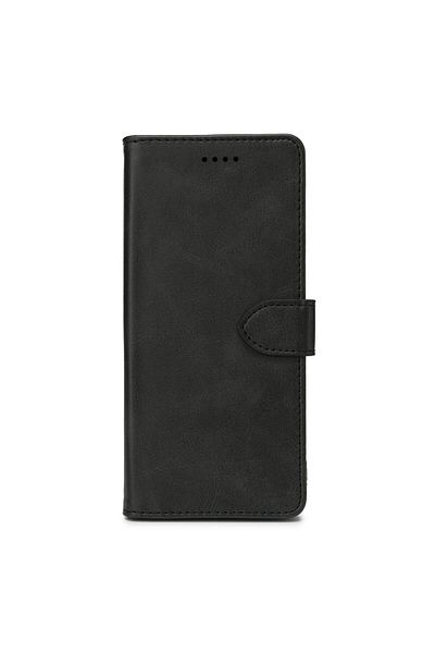 eSTUFF WALES A15 4G/5G Galaxy. Etui typu portfel, czarne. Materiał: 100% plastik, ES67340009-BULK