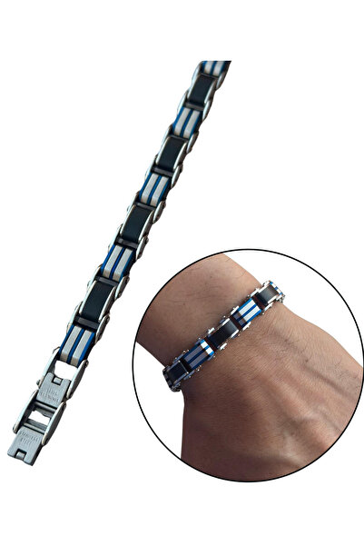 isikaccessories Double Sided Steel Bracelet