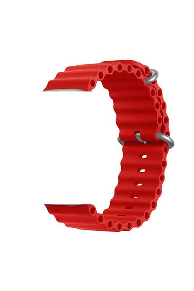 D&K WONDER D&K Ocean silicone strap, for Apple Watch Ultra/8/7/6/5/4/3, Display 49/45/44/42 mm, Red