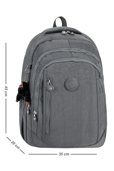Çanta Trend Waddell Kılınkır Fabric Unisex Multi-Compartment School Daily Sports Backpack 45-35-20 Monkey Gift