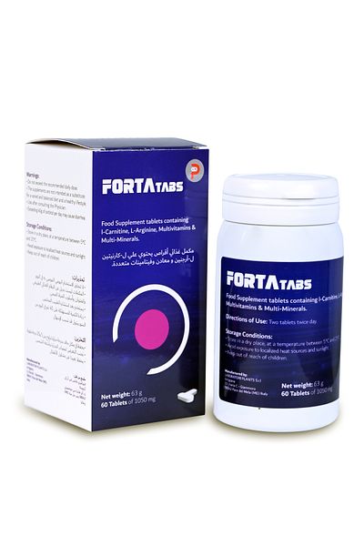 pharmed FORTA TABS (L-CARNITINE & L-ARGININE) 60 TABLETS