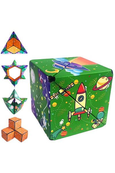 D&K WONDER Cubul Rubik, Cub Magic 72 Forme, Creative, Rachetă
