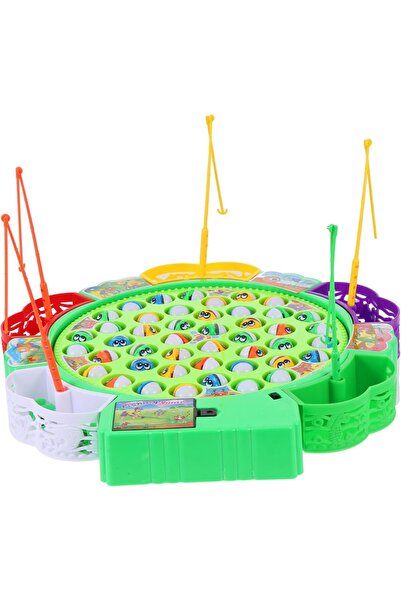 Cici Oyuncak Kız Erkek Çocuk Eğitici Eğlenceli Balık Tutma Yakalama Oyunu Pil...
