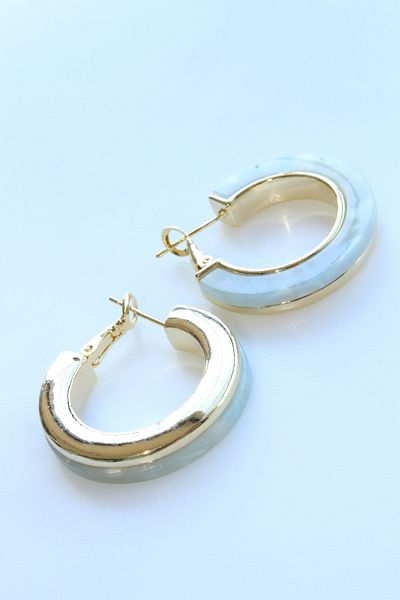 Leo'Stone Imported Series Multi-Color Ring Design Women's Steel Earrings