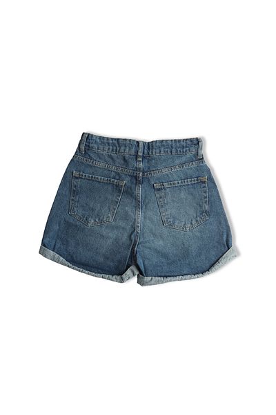Bak Moda mini fustă albastră scurtă
