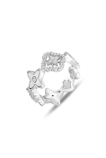 Söğütlü Silver Gümüş rodyumlu zirkon ve taşlı yön gösteren kutup yıldızlı tam...