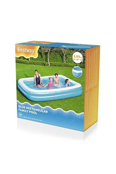 BESTWAY 54150 Havuz+62002 Pompa+58108 Havuz Örtüsü-305x183x46cm