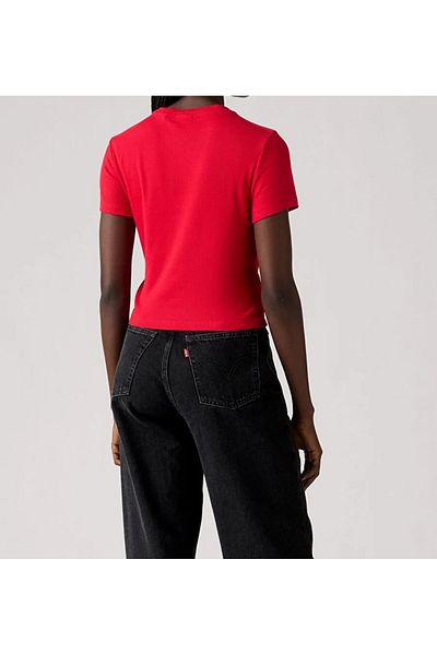 Levi's Women's Essential Sporty Tee Red T-Shirt - 005g4-0002