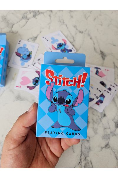 Meyra Accessories Stitch Playing Card Game Card Game Poker Cooked Card Cute Boxed Colorful Cards