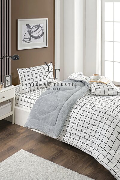 ChicMaison Tek Kişilik Pofuduk Uyku Seti | Çeyiz Seti | Çeyiz Takımı | Beyaz ...