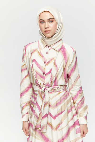 Setrms Kuşaklı Gömlek Elbise