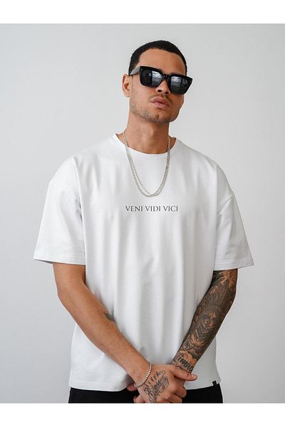 king brich Μπλουζάκι με στάμπα Veni Vidi Vici Unisex Oversize