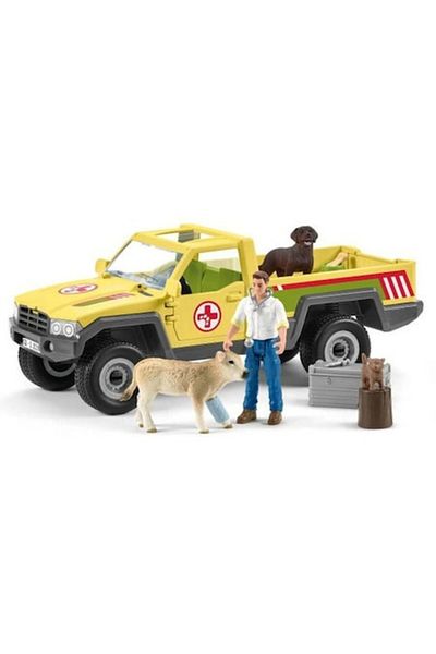 SCHLEICH figurine set, Veterinarian's visit to the farm
