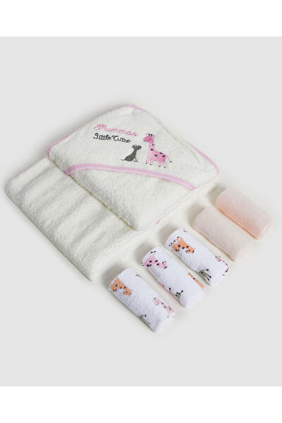 R&B Ecru TOWEL 0-6M