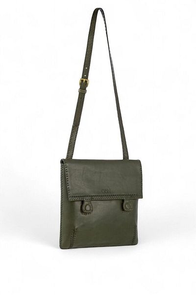 GÖN Silver Green Women's Crossbody Bag 01 Silver