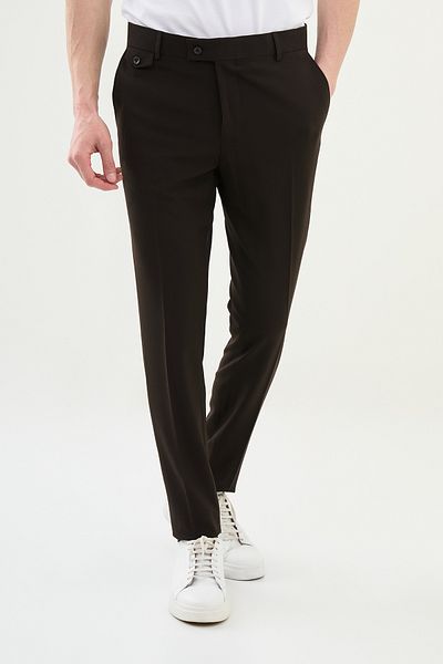Mcr Straight Super Slim Fit Men's Trousers Dark Brown - 38115.22K