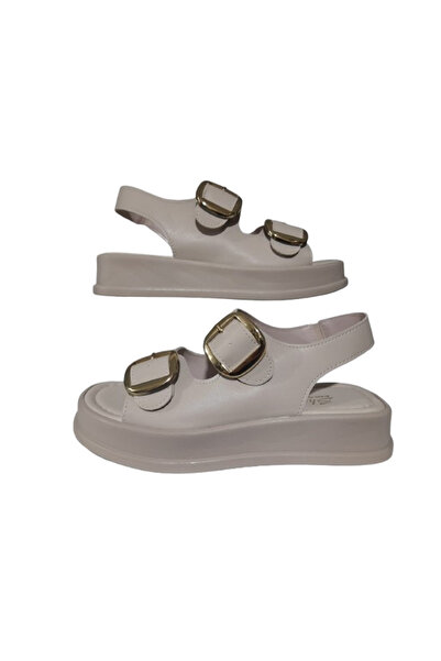 CEYLANLAR Sandale elegante pentru damă cu cataramă dublă